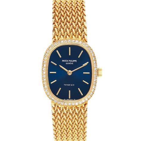 patek philippe gold and blue|patek philippe gold watch women.